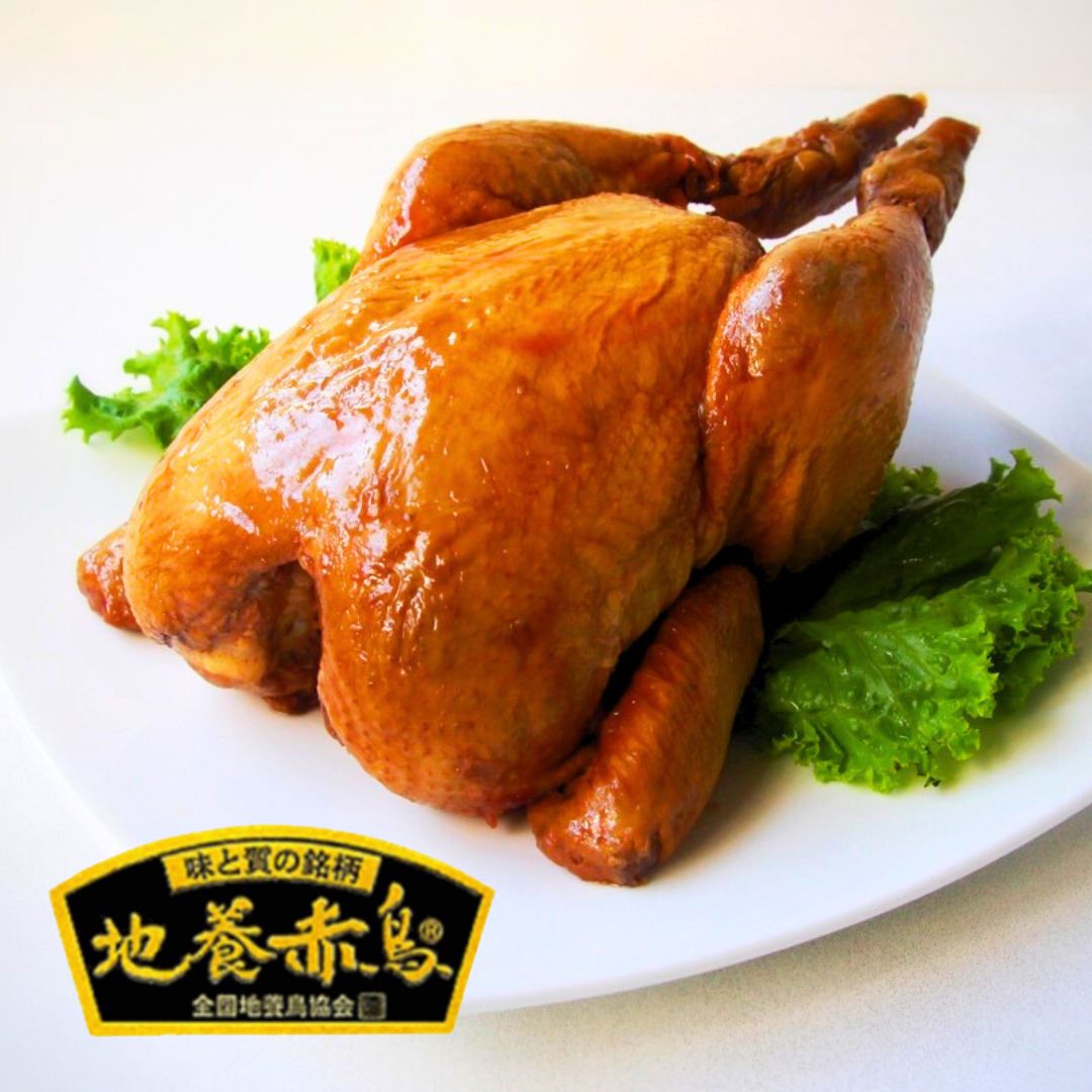 国産地養赤鳥ローストチキン丸鶏(醤油)