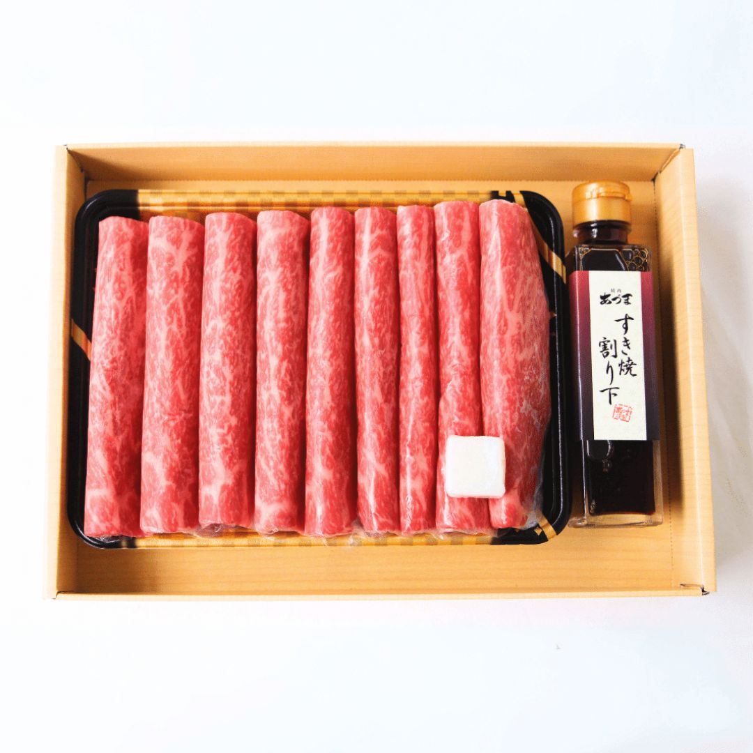 国産黒毛和牛 モモすき焼用 割り下つき