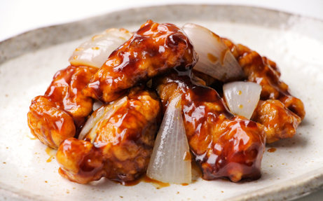 高座豚唐揚黒酢あんかけ