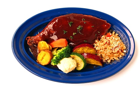 鶏肉の赤ワイン煮
